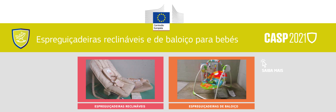 Campanha europeia sobre Espreguiçadeiras reclináveis e de baloiço para bebé